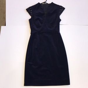 Antonio Melani navy velvet midi dress Sz. 0